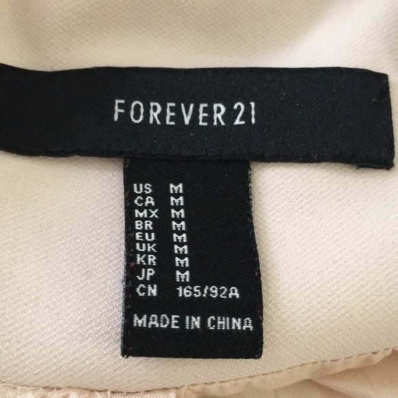 Forever 21 cream blazer sz M - Picture 3 of 3